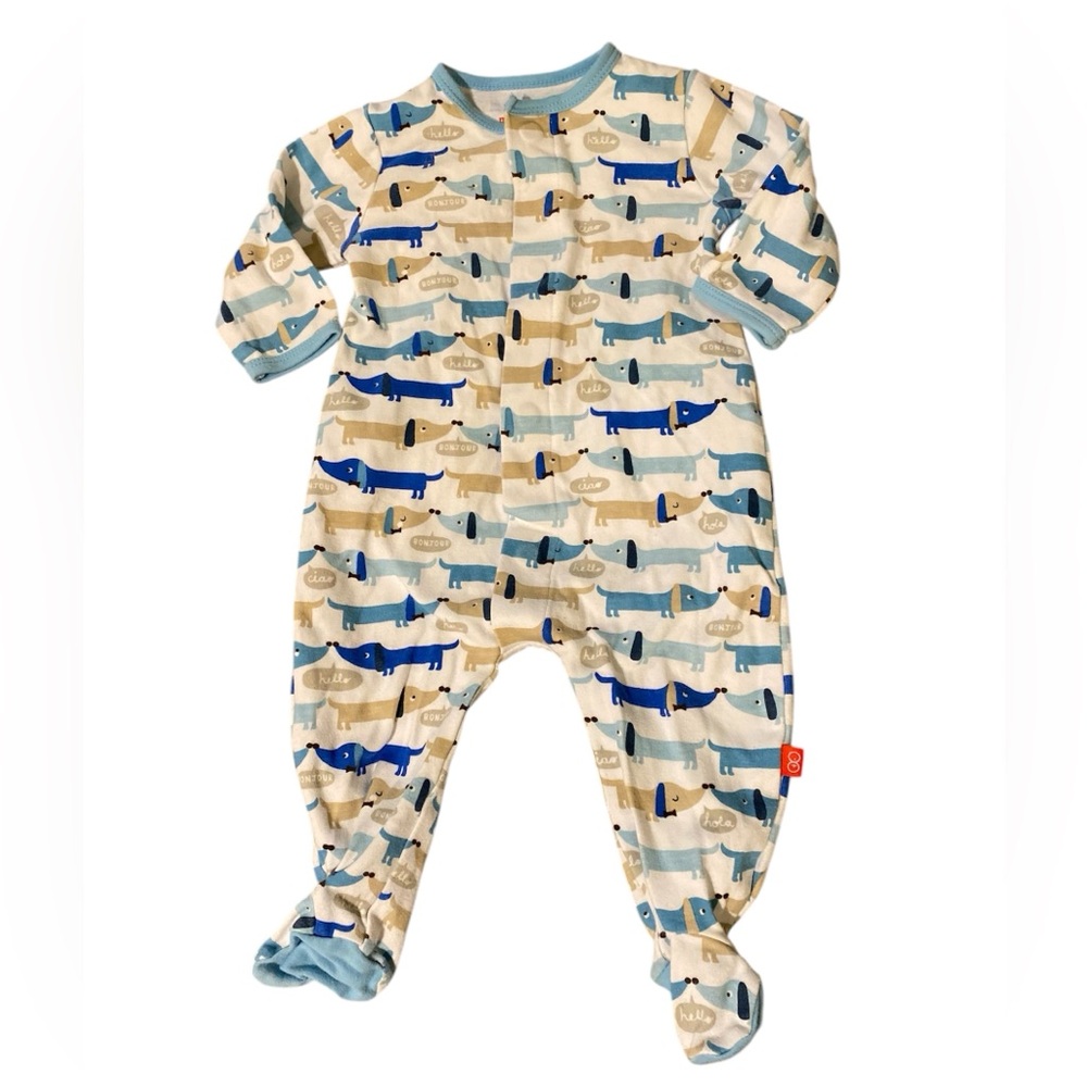 Magnetic Me Pajamas Blue Dog 6-9 months